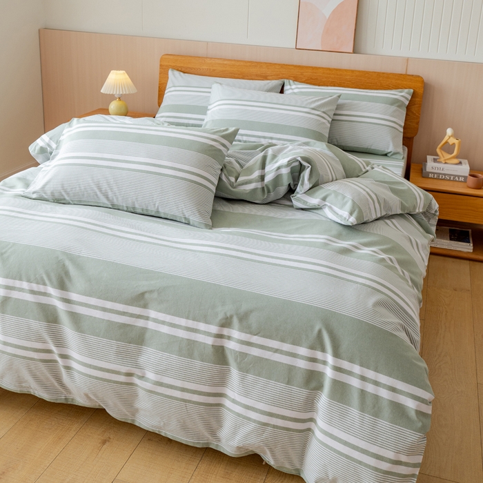 91家纺网 家纺一手货源 找家纺 （总）居美良品 2025新款100%全棉色织老粗布四件套