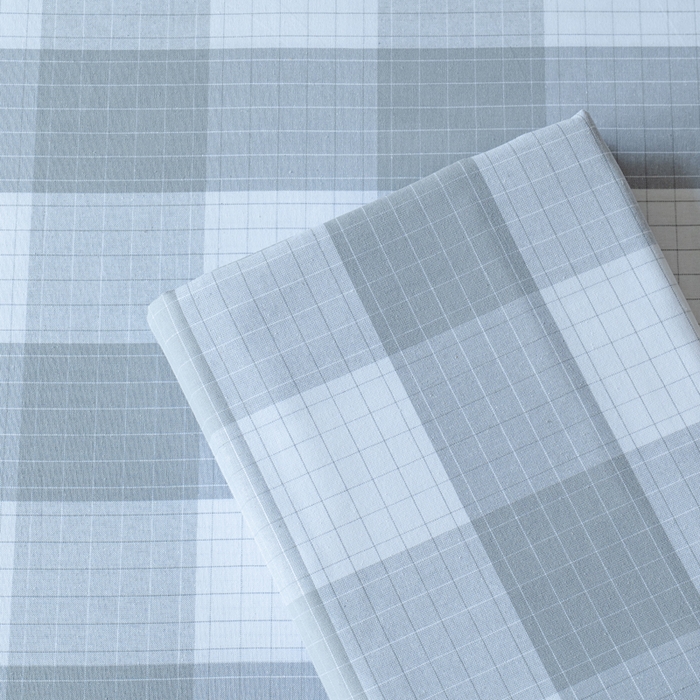 91家纺网 家纺一手货源 找家纺 居美良品 2025新款100%全棉色织老粗布四件套 叠拍图