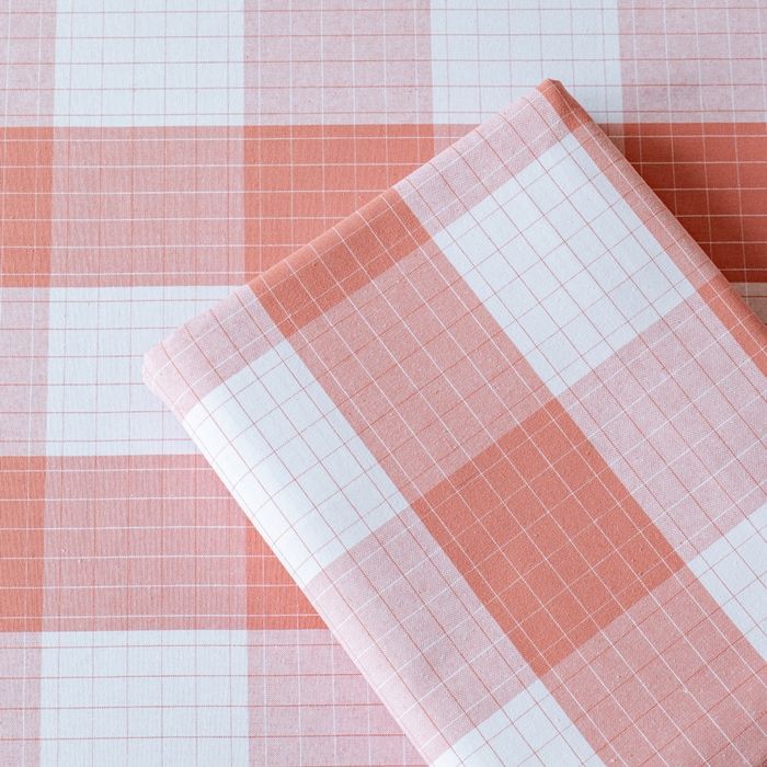 91家纺网 家纺一手货源 找家纺 居美良品 2025新款100%全棉色织老粗布四件套 叠拍图