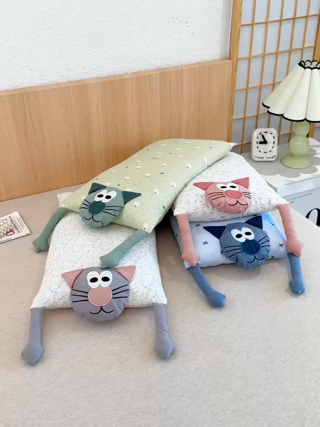 91家纺网 家纺一手货源 找家纺 （总）芯洲2025新款全棉双层纱荞麦枕卡通可爱工艺款抱枕枕头枕芯
