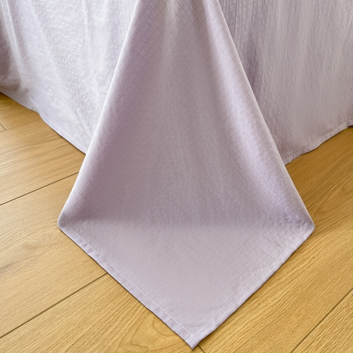 91家纺网 家纺一手货源 找家纺 彩韵家纺 2025新款超柔云感m印花双层纱四件套 格格猫咪