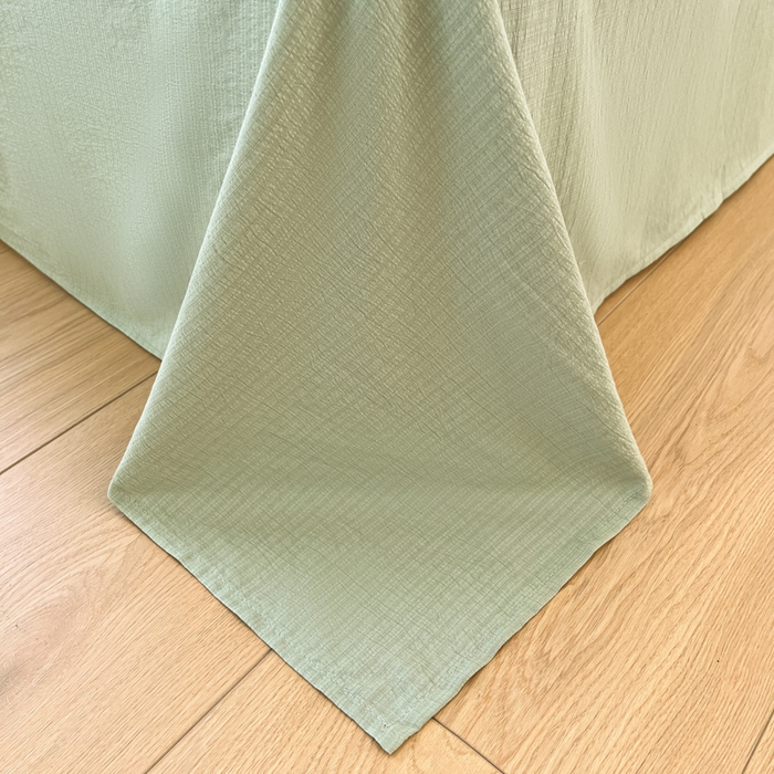 91家纺网 家纺一手货源 找家纺 彩韵家纺 2025新款超柔云感m印花双层纱四件套 花丛小兔