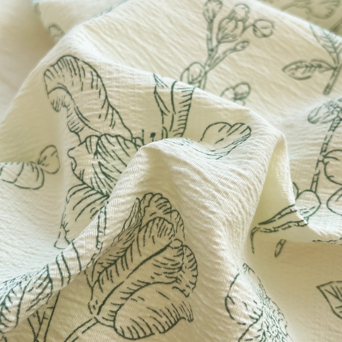 91家纺网 家纺一手货源 找家纺 彩韵家纺 2025新款超柔云感m印花双层纱四件套 落英缤纷