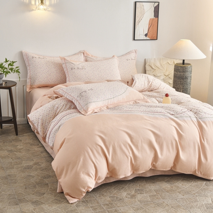 91家纺网 家纺一手货源 找家纺 （总）磨毛世家家纺2025新款金太阳嘉宇斯全棉磨毛四件套纯棉加厚四件套