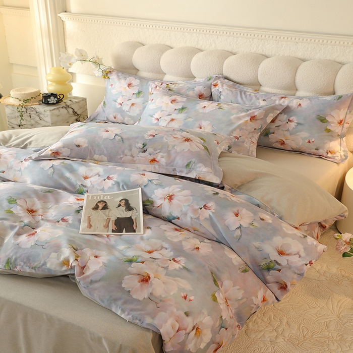 91家纺网 家纺一手货源 找家纺 （总）磨毛世家家纺2025新款金太阳嘉宇斯全棉磨毛四件套纯棉加厚四件套