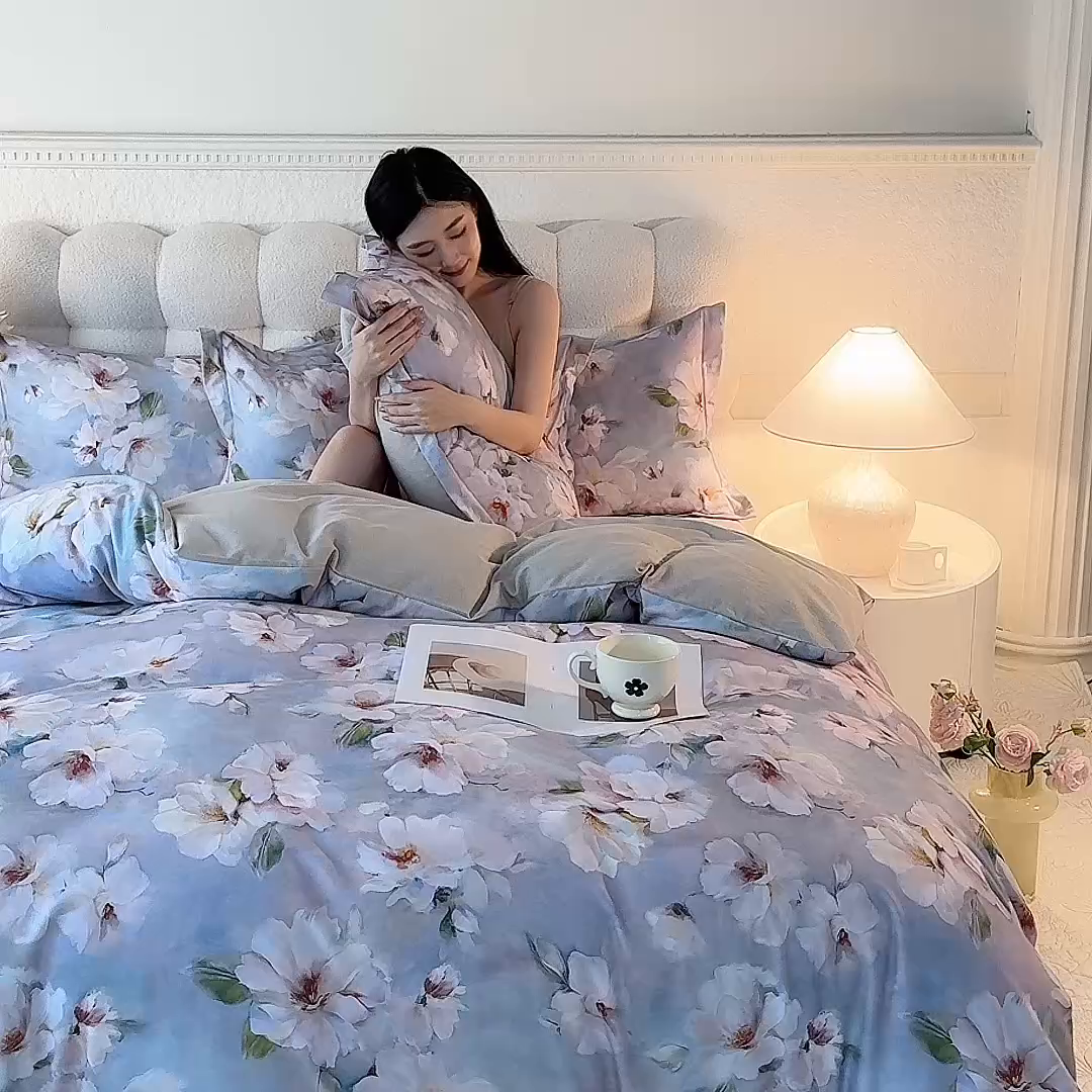 91家纺网 家纺一手货源 找家纺 （总）磨毛世家家纺2025新款金太阳嘉宇斯全棉磨毛四件套纯棉加厚四件套