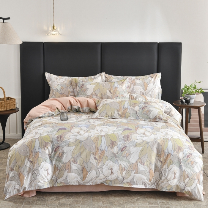 91家纺网 家纺一手货源 找家纺 磨毛世家家纺2025新款金太阳铂金四件套加厚四件套 繁华梦