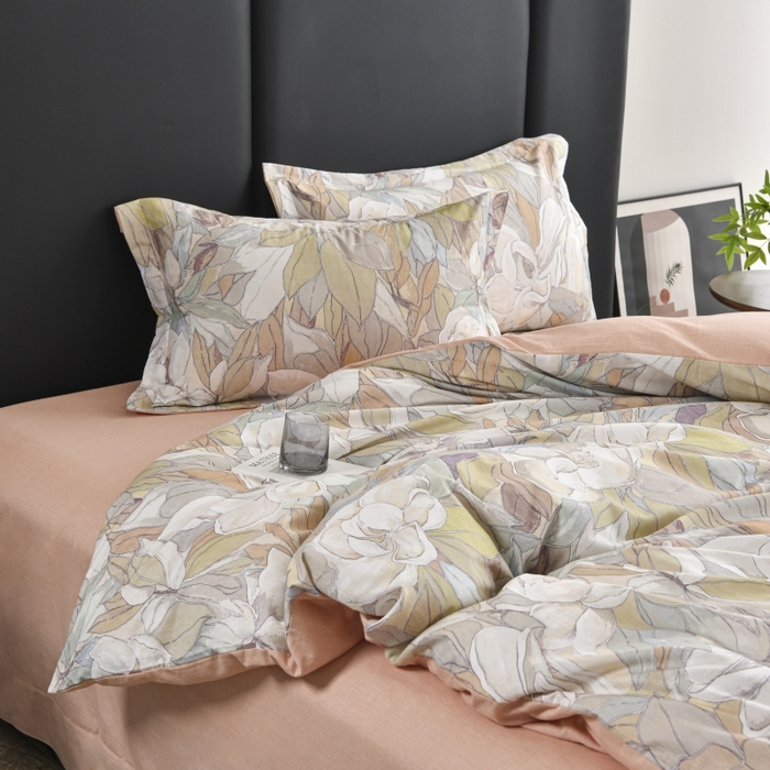 91家纺网 家纺一手货源 找家纺 磨毛世家家纺2025新款金太阳铂金四件套加厚四件套 繁华梦