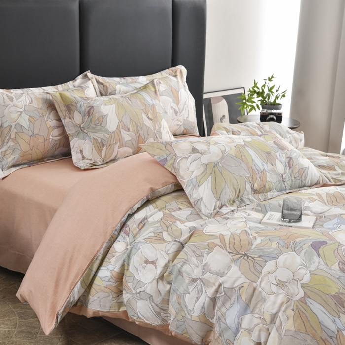 91家纺网 家纺一手货源 找家纺 磨毛世家家纺2025新款金太阳铂金四件套加厚四件套 繁华梦