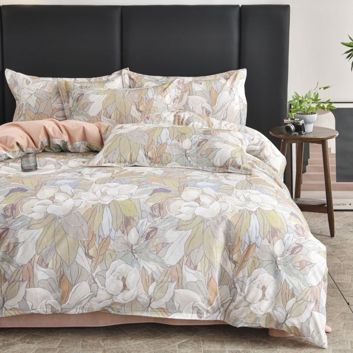 91家纺网 家纺一手货源 找家纺 磨毛世家家纺2025新款金太阳铂金四件套加厚四件套 繁华梦