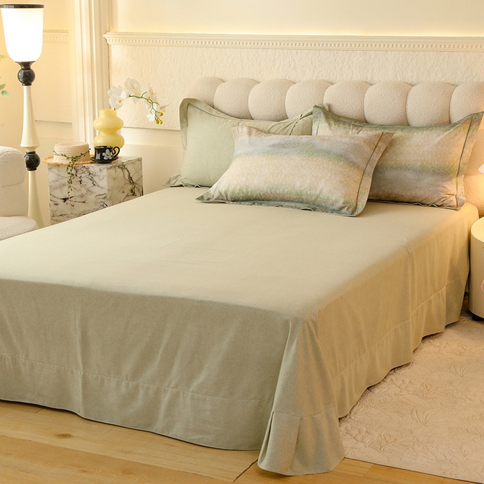 91家纺网 家纺一手货源 找家纺 磨毛世家家纺2025新款金太阳铂金四件套加厚四件套 风驰