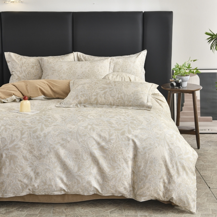 91家纺网 家纺一手货源 找家纺 磨毛世家家纺2025新款金太阳铂金四件套加厚四件套 赫拉