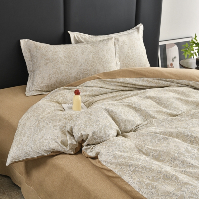 91家纺网 家纺一手货源 找家纺 磨毛世家家纺2025新款金太阳铂金四件套加厚四件套 赫拉