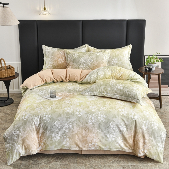 91家纺网 家纺一手货源 找家纺 磨毛世家家纺2025新款金太阳铂金四件套加厚四件套 梦镜