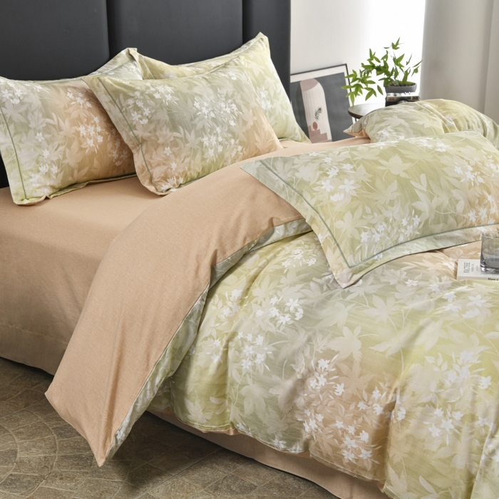 91家纺网 家纺一手货源 找家纺 磨毛世家家纺2025新款金太阳铂金四件套加厚四件套 梦镜