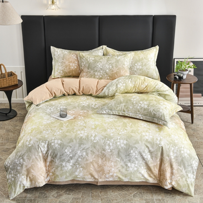 91家纺网 家纺一手货源 找家纺 磨毛世家家纺2025新款金太阳铂金四件套加厚四件套 梦镜