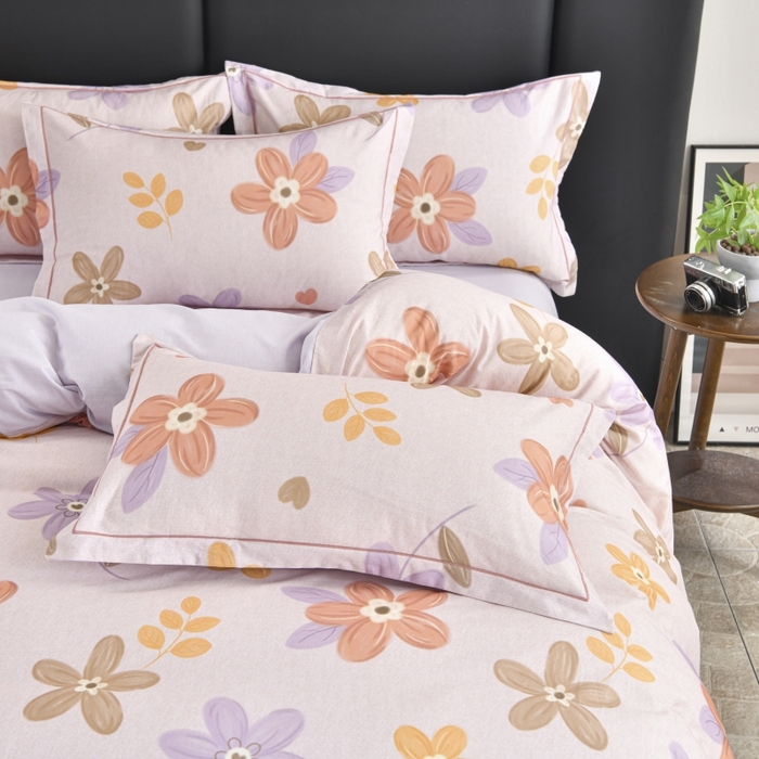 91家纺网 家纺一手货源 找家纺 磨毛世家家纺2025新款金太阳铂金四件套加厚四件套 暖语