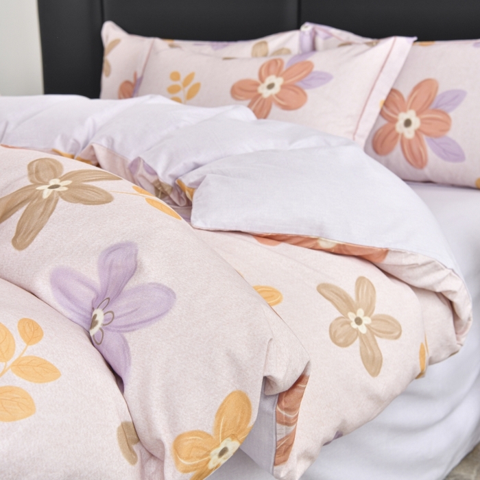 91家纺网 家纺一手货源 找家纺 磨毛世家家纺2025新款金太阳铂金四件套加厚四件套 暖语