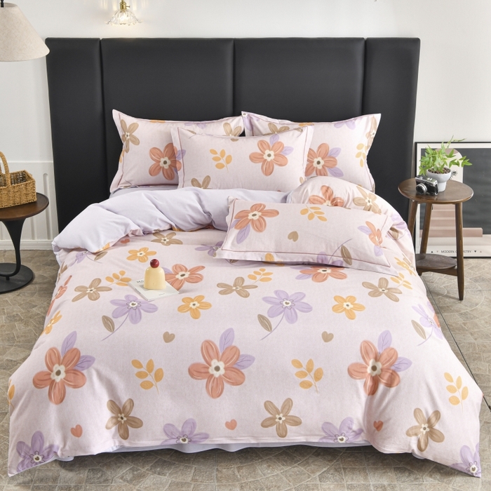 磨毛世家家纺2025新款金太阳铂金四件套加厚四件套 暖语