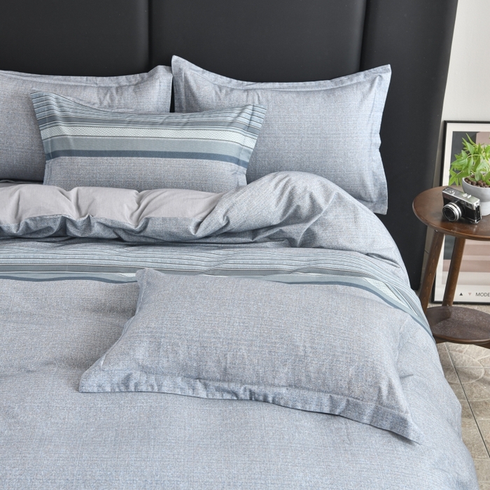 91家纺网 家纺一手货源 找家纺 磨毛世家家纺2025新款金太阳铂金四件套加厚四件套 甜美条