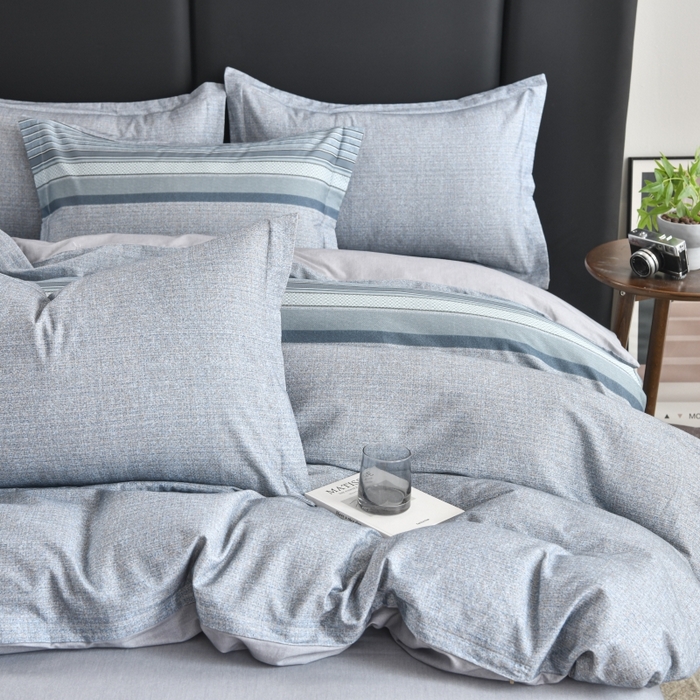 91家纺网 家纺一手货源 找家纺 磨毛世家家纺2025新款金太阳铂金四件套加厚四件套 甜美条