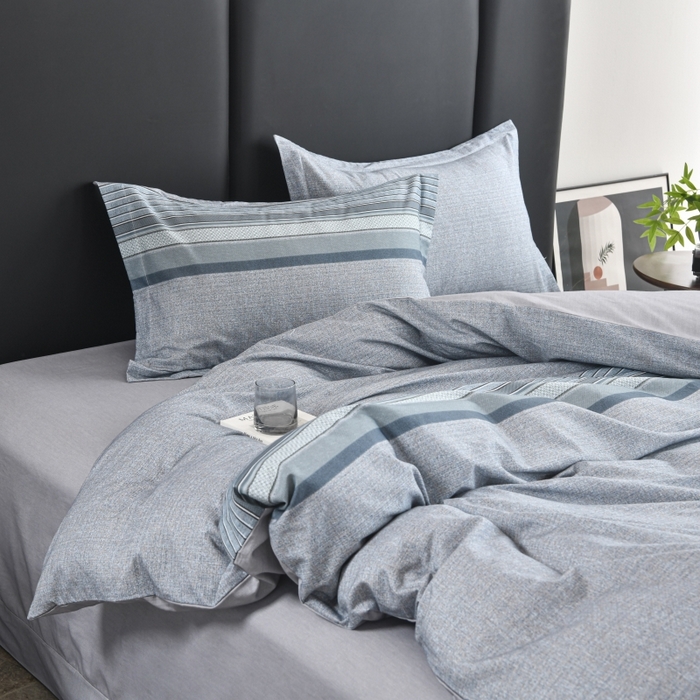 91家纺网 家纺一手货源 找家纺 磨毛世家家纺2025新款金太阳铂金四件套加厚四件套 甜美条