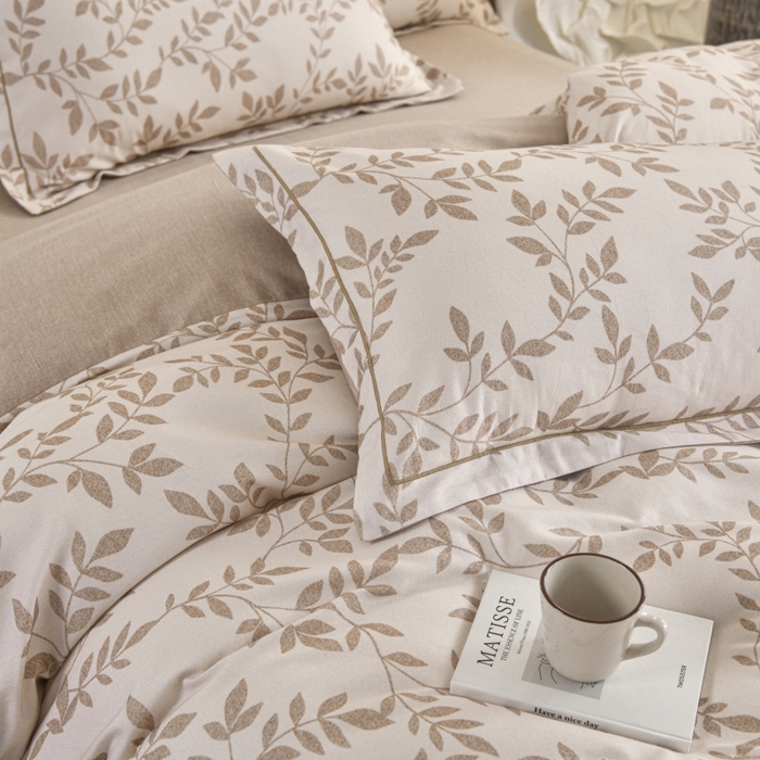 91家纺网 家纺一手货源 找家纺 磨毛世家家纺2025新款金太阳铂金四件套加厚四件套 叶倾城