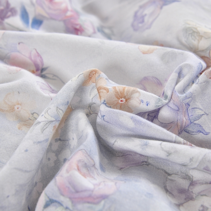 91家纺网 家纺一手货源 找家纺 磨毛世家家纺2025新款金太阳铂金四件套加厚四件套 伊甸花园-紫