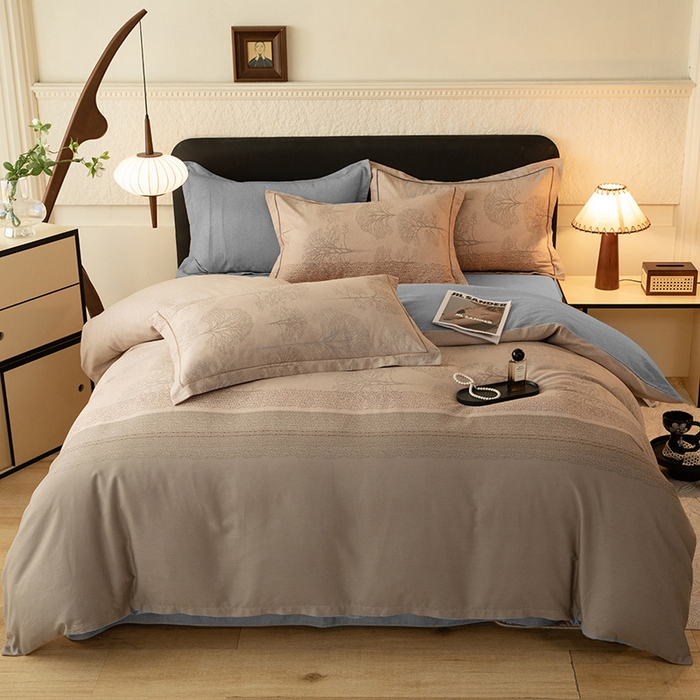 磨毛世家家纺2025新款金太阳铂金四件套加厚四件套 依恋