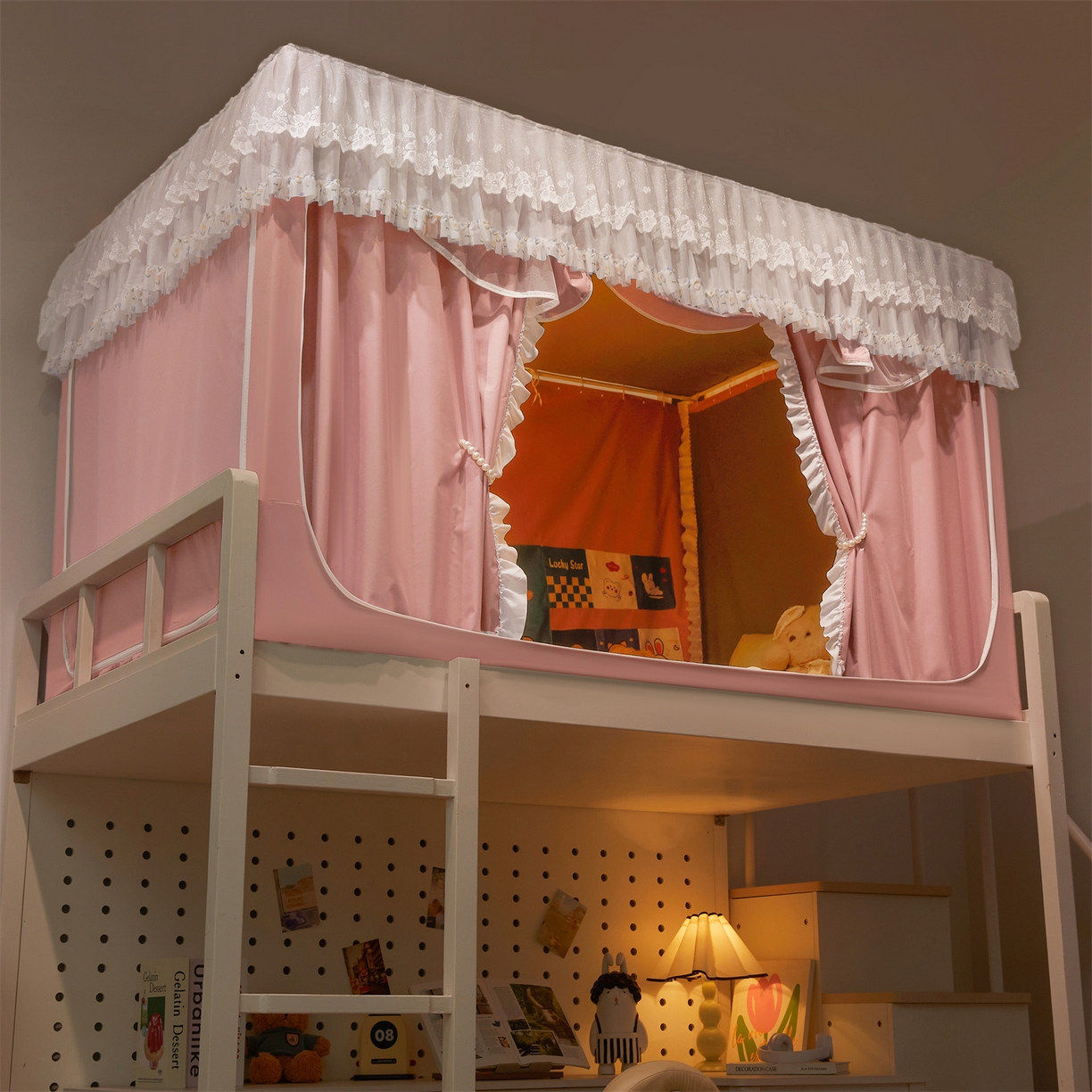 91家纺网 家纺一手货源 找家纺 （总）笙意家纺 2025新款学生季学生宿舍遮光床帘蚊帐