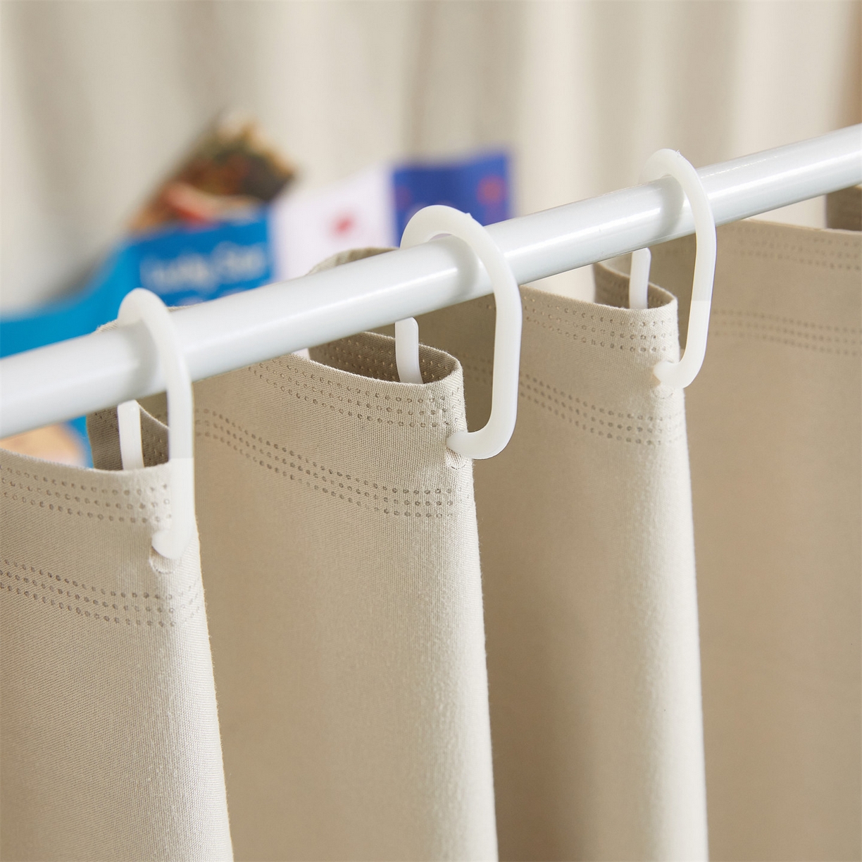 91家纺网 家纺一手货源 找家纺 笙意家纺 2025新款学生季学生宿舍遮光床帘蚊帐 如梦-米白