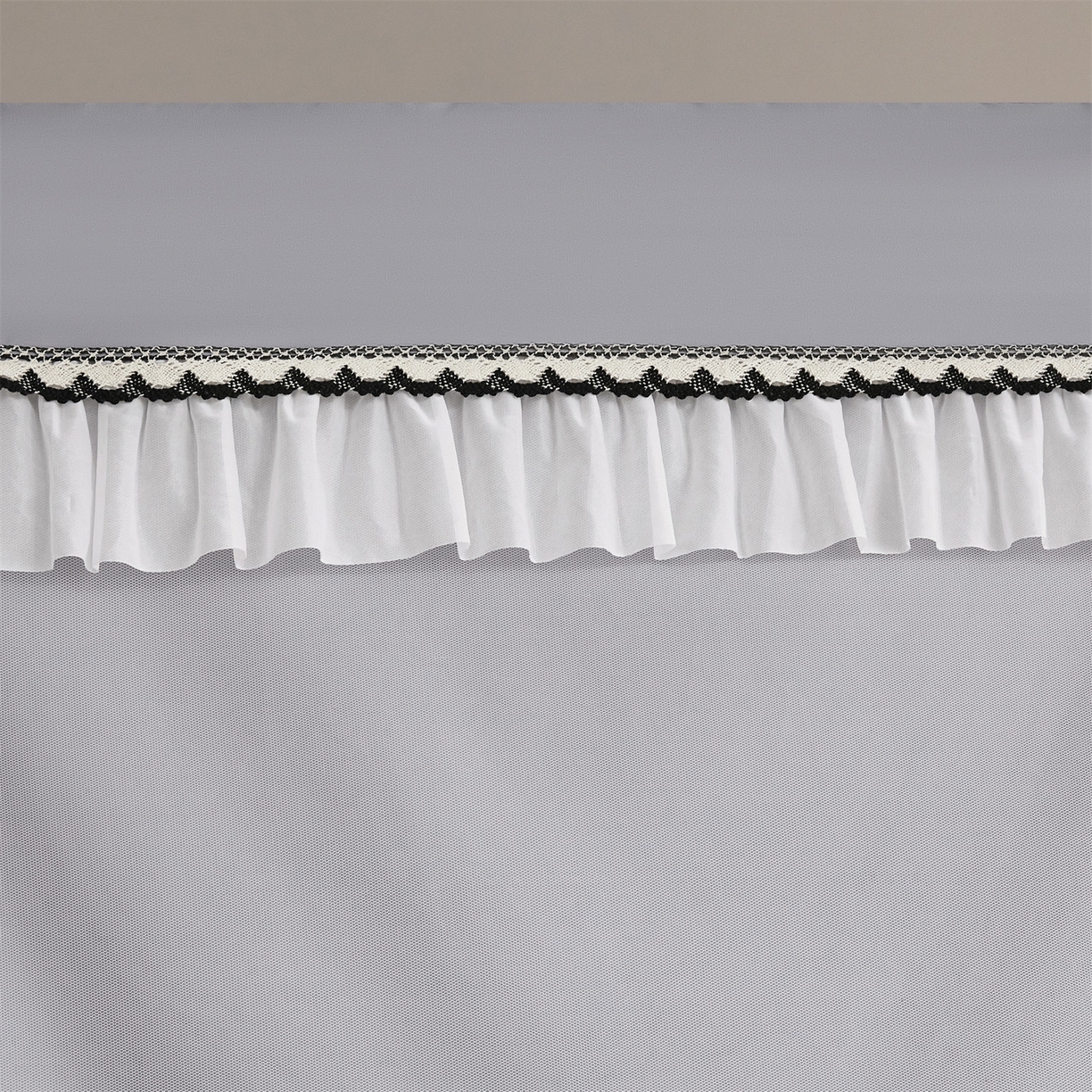 91家纺网 家纺一手货源 找家纺 笙意家纺 2025新款学生季学生宿舍遮光床帘蚊帐 如梦-浅灰