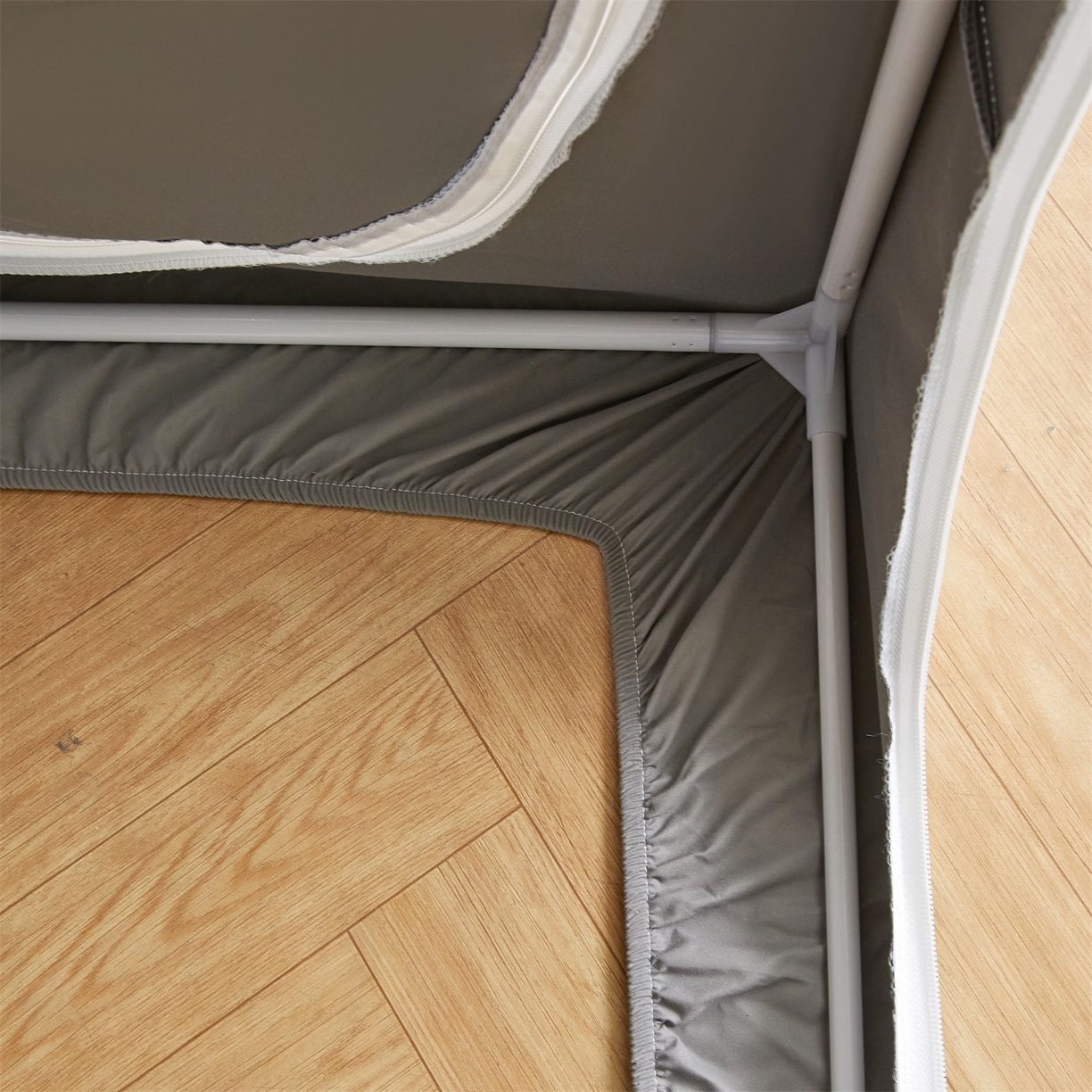 91家纺网 家纺一手货源 找家纺 笙意家纺 2025新款学生季学生宿舍遮光床帘蚊帐 如梦-浅蓝