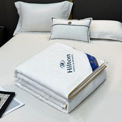 91家纺网 家纺一手货源 找家纺 （总）博睿家纺 2025新款酒店同款可水洗夏凉被空调被,本灰色,粉玉色,海蓝色,云白色