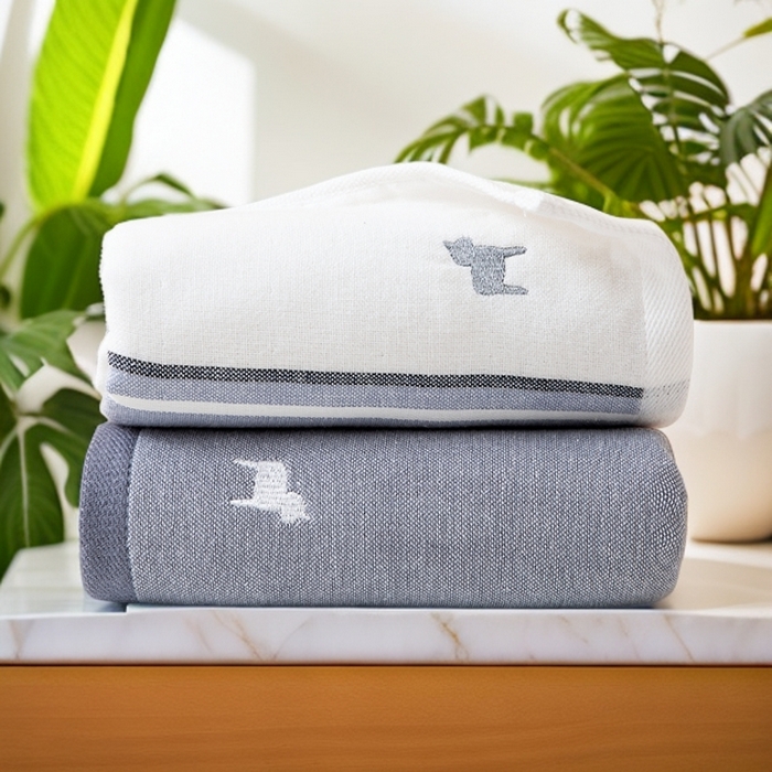 91家纺网 家纺一手货源 找家纺 彩虹毛巾 2025新款潮牌小马毛巾浴巾套装全棉纯棉吸水毛巾长绒棉浴巾纯棉毛巾浴巾两件套 潮牌马-组合图仅供参考 毛巾浴巾套装