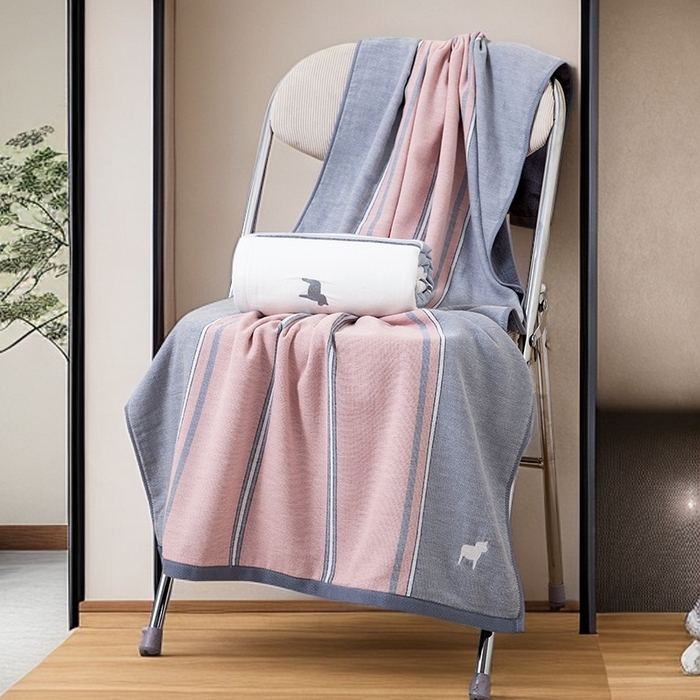 91家纺网 家纺一手货源 找家纺 （总）彩虹毛巾 2025新款潮牌小马毛巾浴巾套装全棉纯棉吸水毛巾长绒棉浴巾纯棉毛巾浴巾两件套