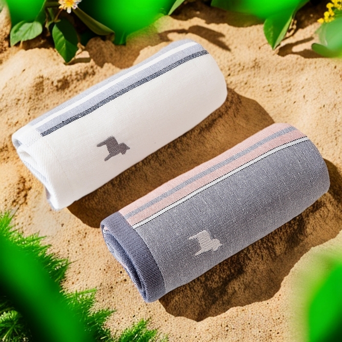 91家纺网 家纺一手货源 找家纺 彩虹毛巾 2025新款潮牌小马毛巾浴巾套装全棉纯棉吸水毛巾长绒棉浴巾纯棉毛巾浴巾两件套 潮牌马-组合图仅供参考 35x73cm毛巾/条