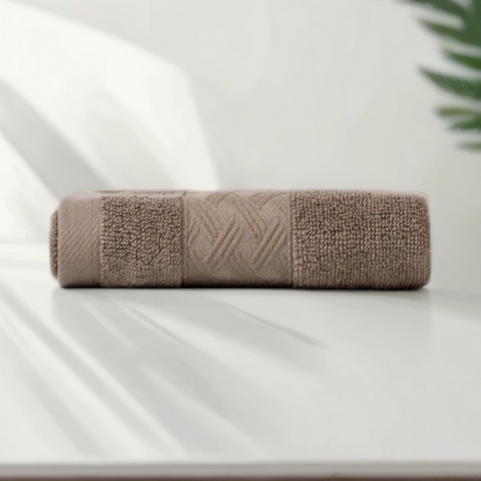 彩虹毛巾 2025新款全棉纯棉毛巾X丝带中国风纯棉毛巾浴巾套装全棉长绒棉毛巾加厚浴巾套装 岩棕 33x74cm毛巾/条