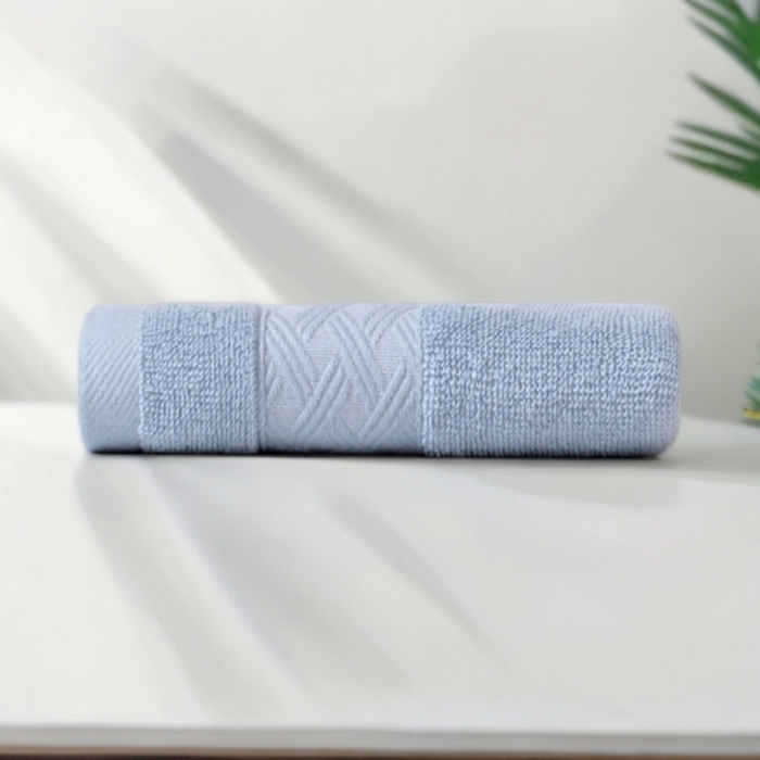 彩虹毛巾 2025新款全棉纯棉毛巾X丝带中国风纯棉毛巾浴巾套装全棉长绒棉毛巾加厚浴巾套装 天蓝 70x140cm浴巾/条