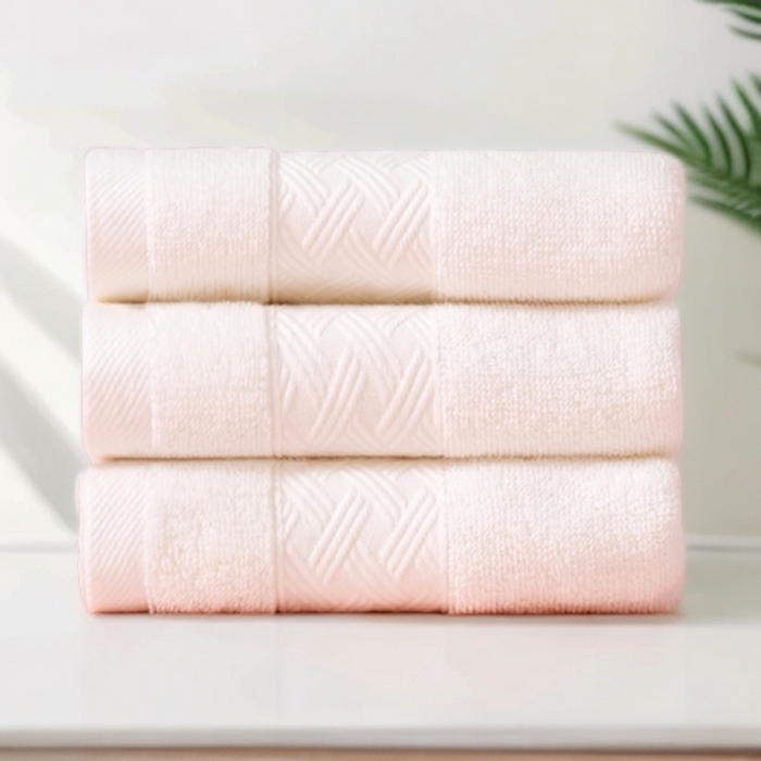 91家纺网 家纺一手货源 找家纺 彩虹毛巾 2025新款全棉纯棉毛巾X丝带中国风纯棉毛巾浴巾套装全棉长绒棉毛巾加厚浴巾套装 牙白 33x74cm毛巾/条