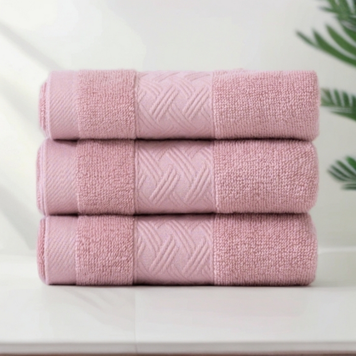 91家纺网 家纺一手货源 找家纺 彩虹毛巾 2025新款全棉纯棉毛巾X丝带中国风纯棉毛巾浴巾套装全棉长绒棉毛巾加厚浴巾套装 莓红 33x74cm毛巾+70x140cm浴巾