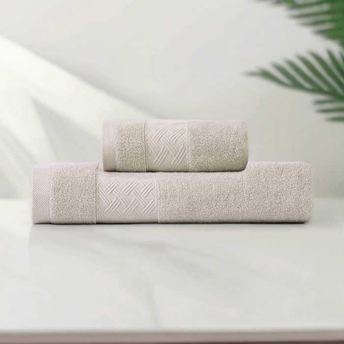 91家纺网 家纺一手货源 找家纺 彩虹毛巾 2025新款全棉纯棉毛巾X丝带中国风纯棉毛巾浴巾套装全棉长绒棉毛巾加厚浴巾套装 月灰 70x140cm浴巾/条