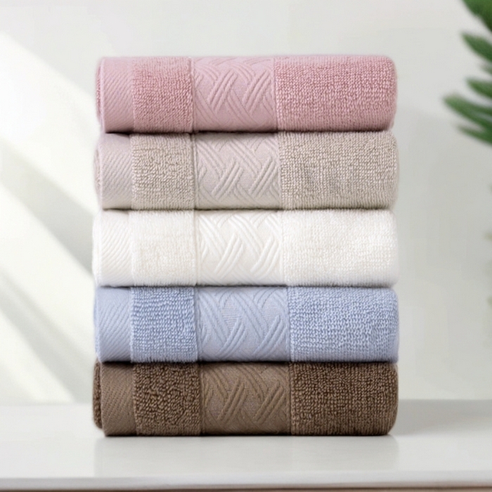 91家纺网 家纺一手货源 找家纺 彩虹毛巾 2025新款全棉纯棉毛巾X丝带中国风纯棉毛巾浴巾套装全棉长绒棉毛巾加厚浴巾套装 组合图仅供参考 毛巾三条装