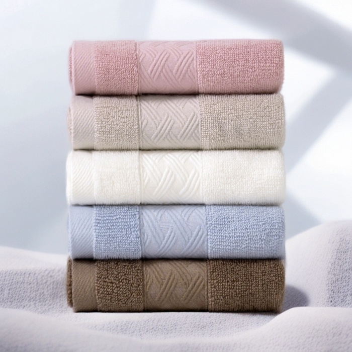 91家纺网 家纺一手货源 找家纺 彩虹毛巾 2025新款全棉纯棉毛巾X丝带中国风纯棉毛巾浴巾套装全棉长绒棉毛巾加厚浴巾套装 组合图仅供参考 毛巾两条装