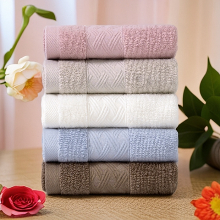 91家纺网 家纺一手货源 找家纺 彩虹毛巾 2025新款全棉纯棉毛巾X丝带中国风纯棉毛巾浴巾套装全棉长绒棉毛巾加厚浴巾套装 组合图仅供参考 70x140cm浴巾/条