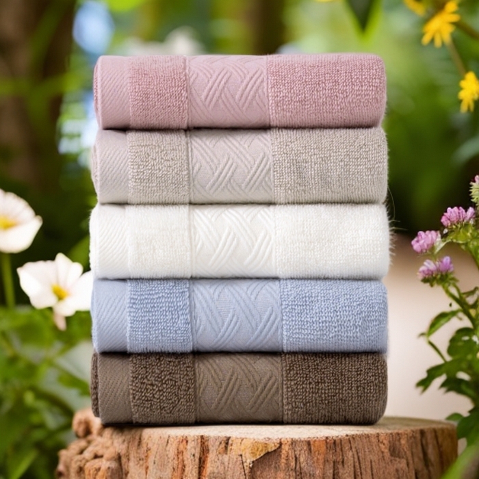 91家纺网 家纺一手货源 找家纺 彩虹毛巾 2025新款全棉纯棉毛巾X丝带中国风纯棉毛巾浴巾套装全棉长绒棉毛巾加厚浴巾套装 组合图仅供参考 毛巾两条装