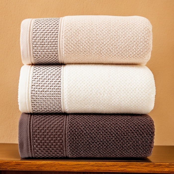 91家纺网 家纺一手货源 找家纺 彩虹毛巾 2025新款全棉纯棉都市蜂巢五星酒店风亲肤加厚吸水纯棉毛巾浴巾套装 都市蜂巢组合图仅供参考 毛巾浴巾套装