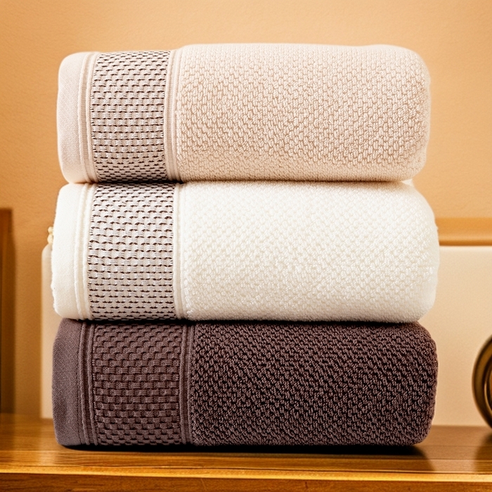 91家纺网 家纺一手货源 找家纺 彩虹毛巾 2025新款全棉纯棉都市蜂巢五星酒店风亲肤加厚吸水纯棉毛巾浴巾套装 都市蜂巢组合图仅供参考 毛巾浴巾套装