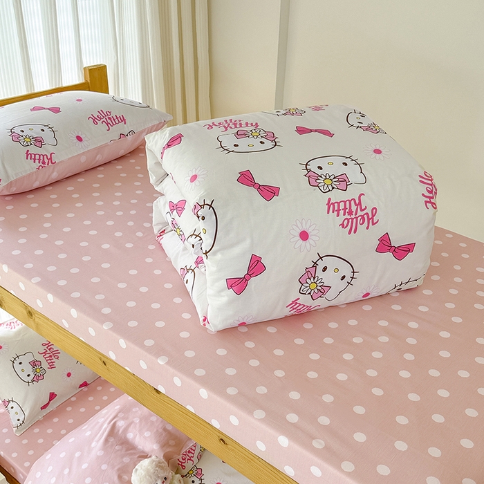 91家纺网 家纺一手货源 找家纺 （总）玉元坊 2025新款三丽鸥全棉纯棉学生款学生宿舍上下铺三件套