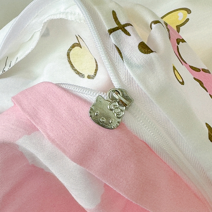 91家纺网 家纺一手货源 找家纺 玉元坊 2025新款三丽鸥全棉纯棉学生款学生宿舍上下铺三件套 公主kt